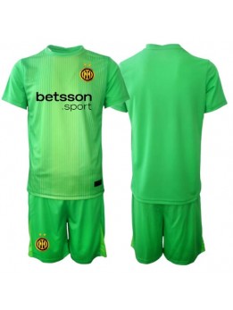 Billige Inter Milan Keeper Tredjedraktsett Barn 2025-26 Kortermet (+ Korte bukser)